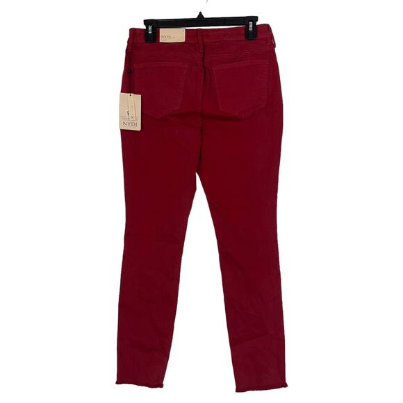 NYDJ jeans red Ami skinny frayed hems - Picture 4 of 5